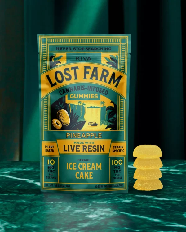 10mg Pineapple x Ice Cream Cake Live Resin Gummies